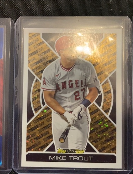 2021 Topps Update Black Gold #BGC-3 Mike Trout — front