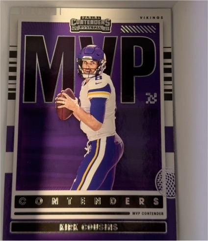 2021 Panini Contenders Football MVP #MVP-KCO Kirk Cousins — front