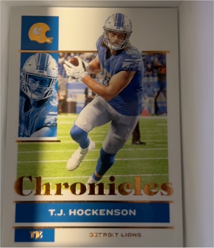 2021 Panini Chronicles #34 T.J. Hockenson — front