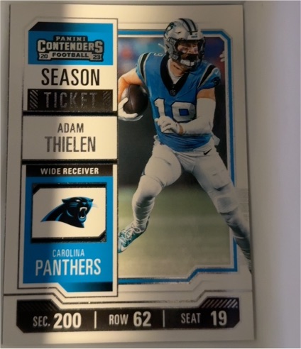 2023 Panini Contenders Season Ticket #14 Adam Thielen — front