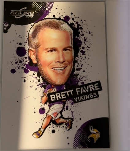2010 Panini Score #6 Brett Favre Minnesota Vikings — front