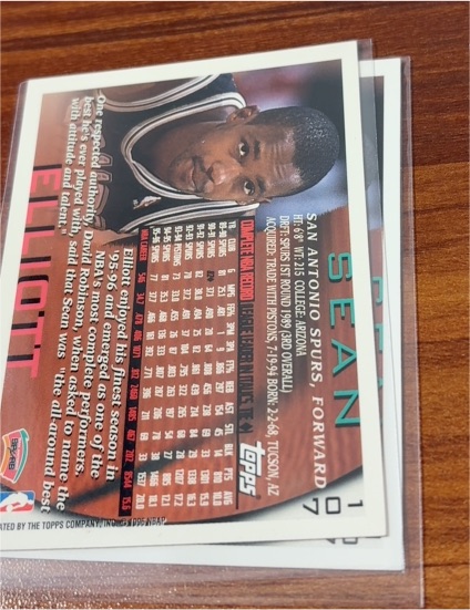 1993-94 Topps #196 Sean Elliott Spurs — front