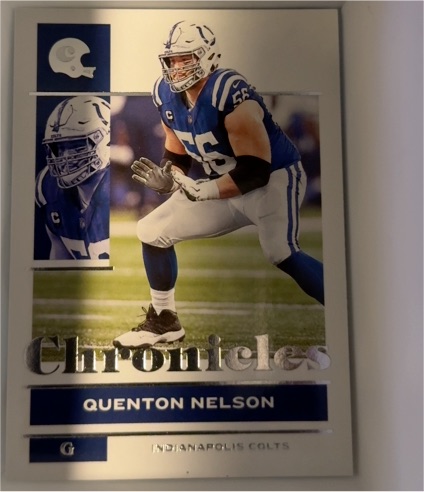2021 Panini Chronicles #43 Quenton Nelson Indianapolis Colts — front