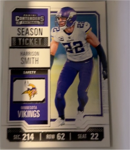 2023 Panini Contenders #66 Harrison Smith Season Ticket — front