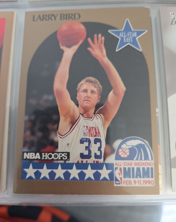 1990-91 NBA Hoops #2 Larry Bird All-Star Game — front
