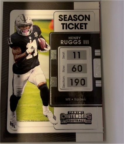 2021 Panini Contenders Season Ticket #58 Henry Ruggs III — front