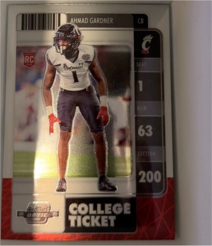 2022 Panini Chronicles Contenders Optic #25 Ahmad Gardner Rookie — front