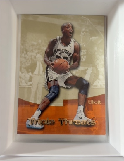1996-97 SkyBox Premium Triple Threats #TT5 Sean Elliott — front