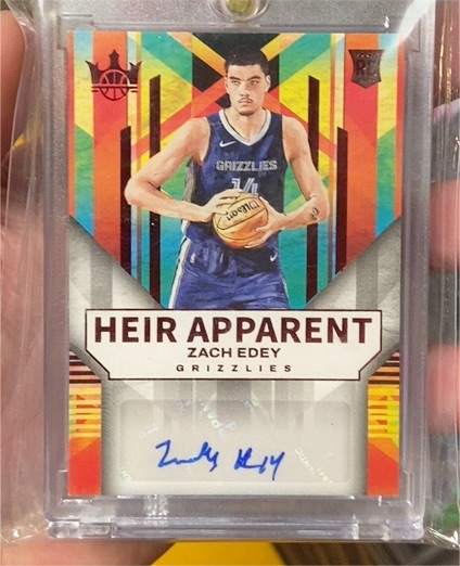 2024-25 Panini Court Kings Heir Apparent #HA-EDY Zach Edey — front