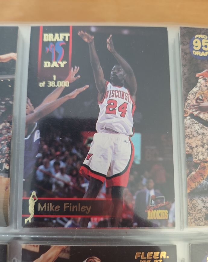 1995 Signature Rookies Draft Day #1 Mike Finley — front