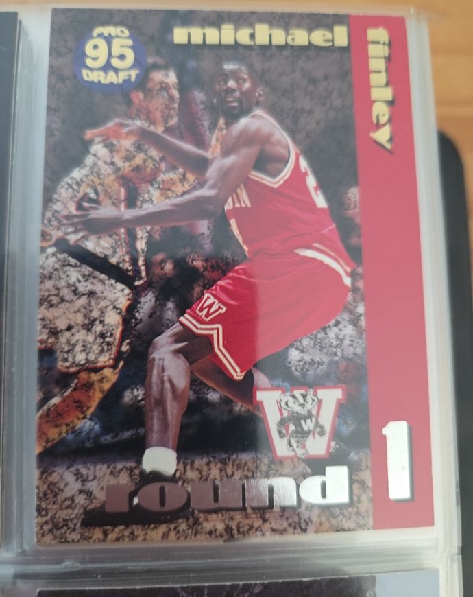 1995 Collect-A-Card Pro Draft #1 Michael Finley — front