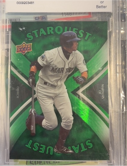 2008 Upper Deck First Edition #SQ-1 Ichiro Suzuki StarQuest Green — front