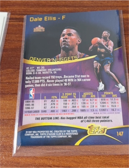1997-98 Stadium Club Members Only #147 Dale Ellis — front
