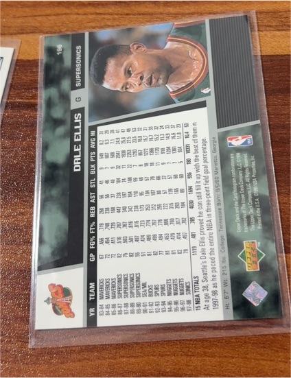 1996-97 Upper Deck #196 Dale Ellis — front