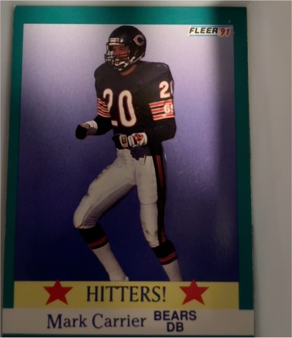1991 Fleer #401 Mark Carrier — front