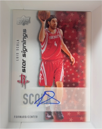 2008-09 Upper Deck Star Signings #SS-LS Luis Scola — front