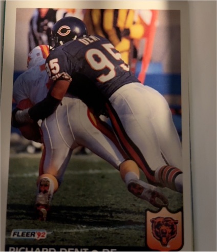 1992 Fleer #38 Richard Dent Chicago Bears — front