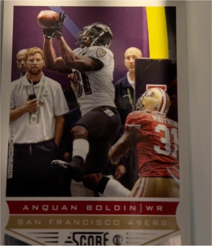 2013 Score #191 Anquan Boldin — front