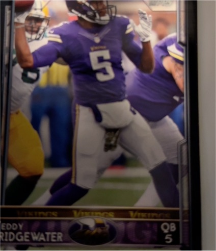 2015 Topps #195 Teddy Bridgewater Minnesota Vikings — front
