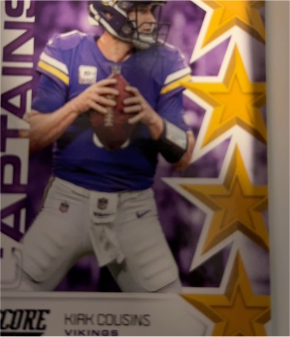 2019 Score Captains #C-19 Kirk Cousins — front