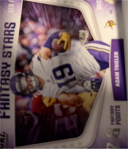 2018 Panini Score #10 Adam Thielen Fantasy Stars — front