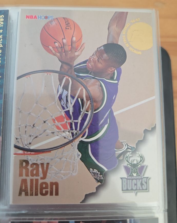 1996-97 NBA Hoops #279 Ray Allen Rookie — front