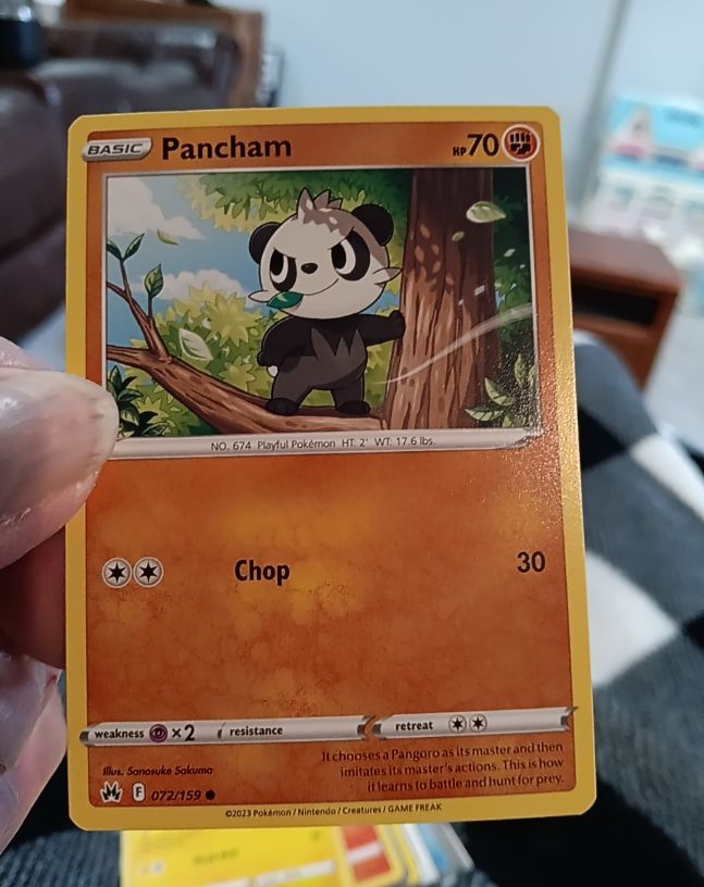 2023 Pokémon Crown Zenith #072 Pancham — front