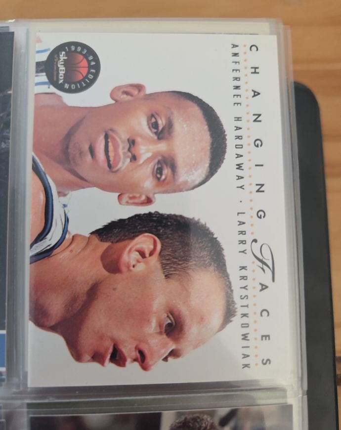 1993-94 Skybox Premium #310 Anfernee Hardaway/Larry Krystkowiak Changing Faces — front