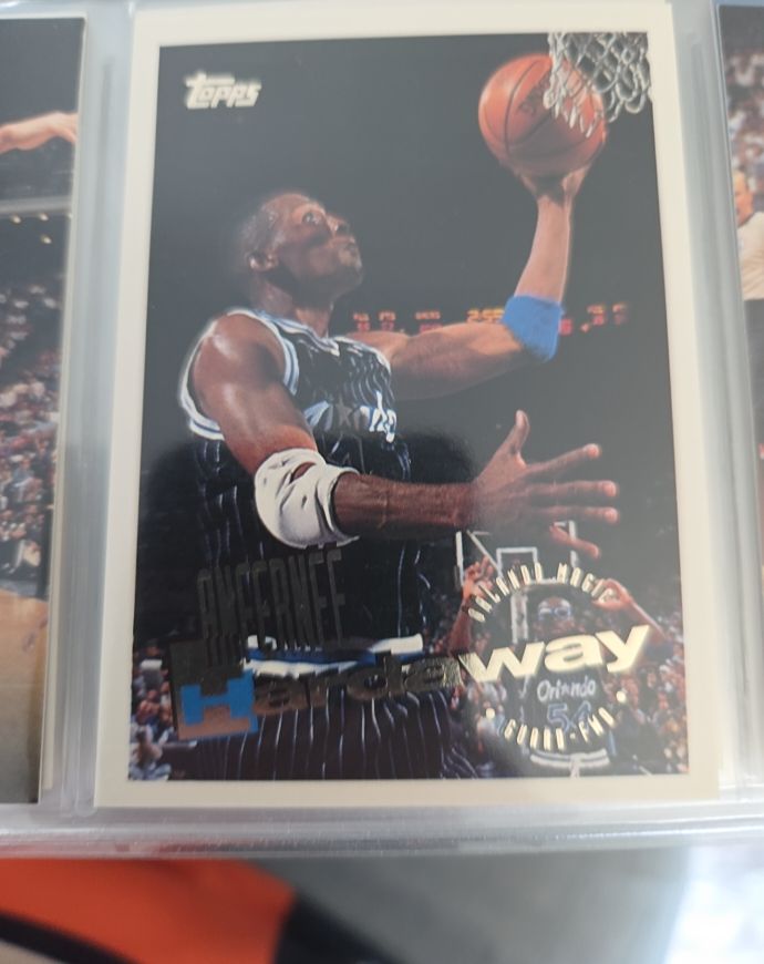 1995-96 Topps #155 Anfernee Hardaway Orlando Magic — front