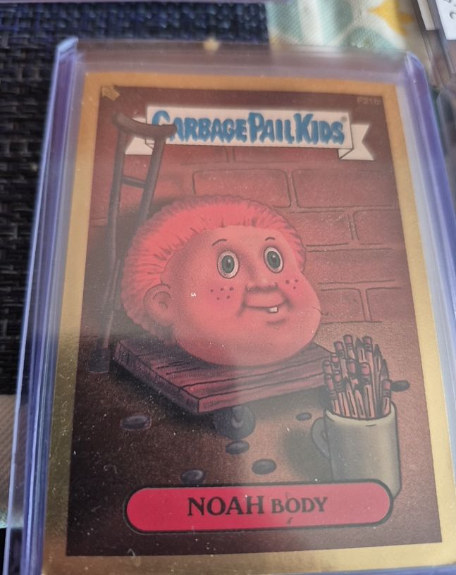 2004 Topps Garbage Pail Kids All New Series 2 #F21b Noah Body Gold Foil — front