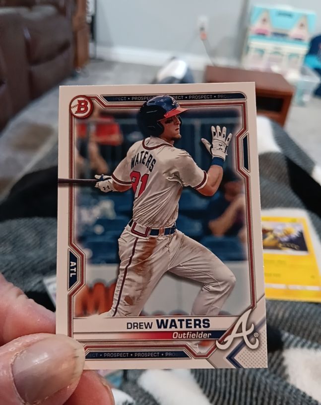 2021 Bowman #BP-81 Drew Waters — front
