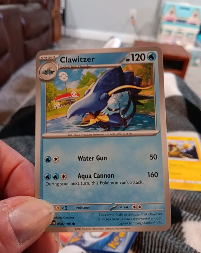 2023 Pokémon Scarlet & Violet #050 Clawitzer — front