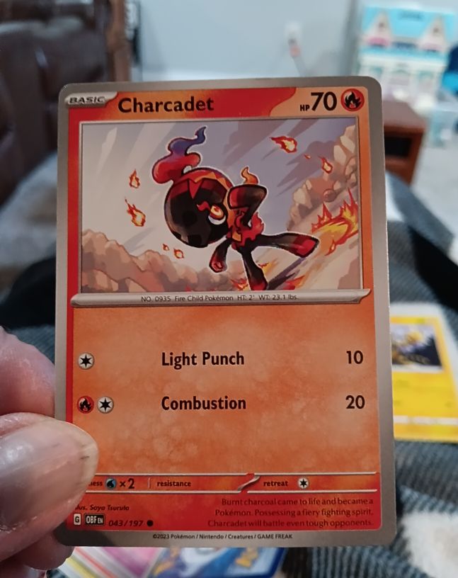 2023 Pokémon Scarlet & Violet Obsidian Flames #43 Charcadet — front