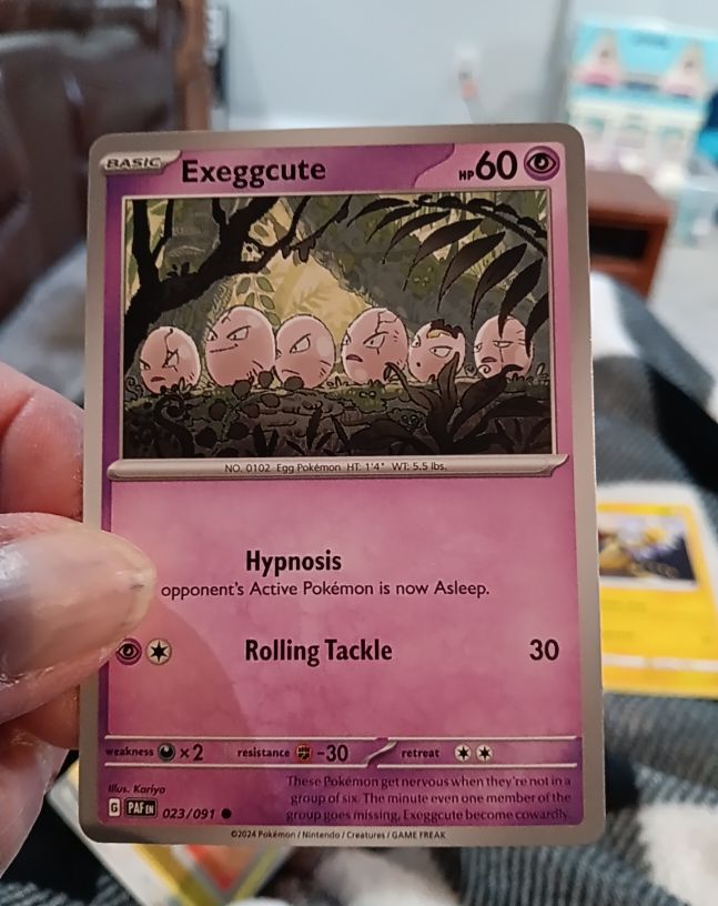2024 Pokémon Scarlet & Violet: Paldean Fates #023 Exeggcute — front