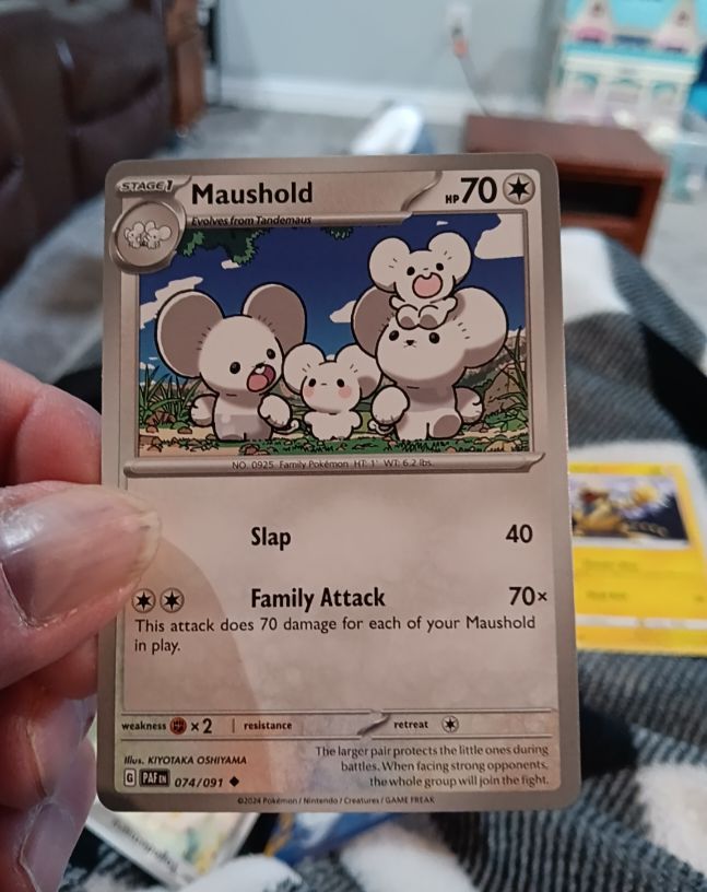 2024 Pokémon Paldean Fates #074 Maushold — front