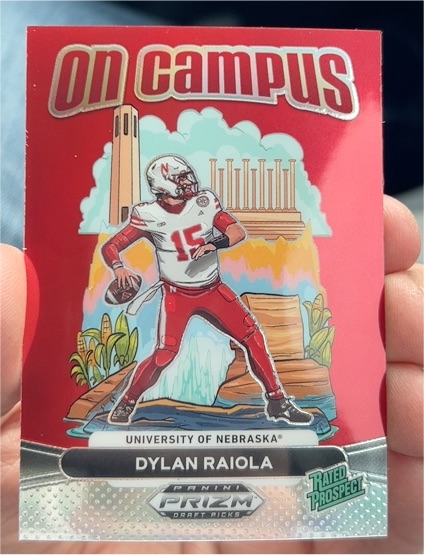 2025 Panini Prizm Draft Picks On Campus #OC-DRA Dylan Raiola — front