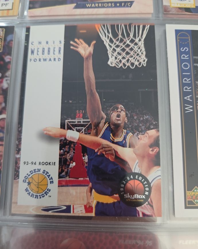 1993-94 Skybox Premium #227 Chris Webber — front