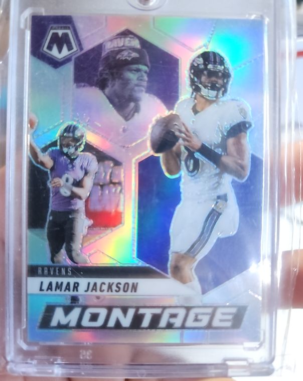 2025 Panini Mosaic #8 Lamar Jackson Montage — front