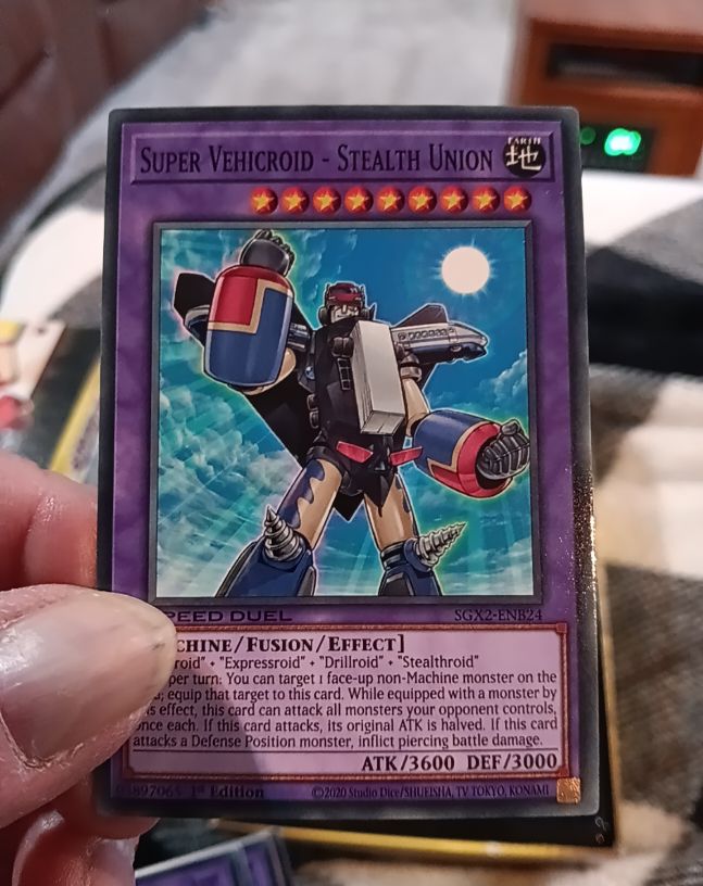 2020 Yu-Gi-Oh! SGX2-ENB24 Super Vehicroid - Stealth Union — front