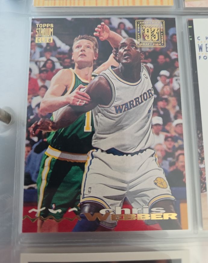 1993-94 Topps Stadium Club #224 Chris Webber — front