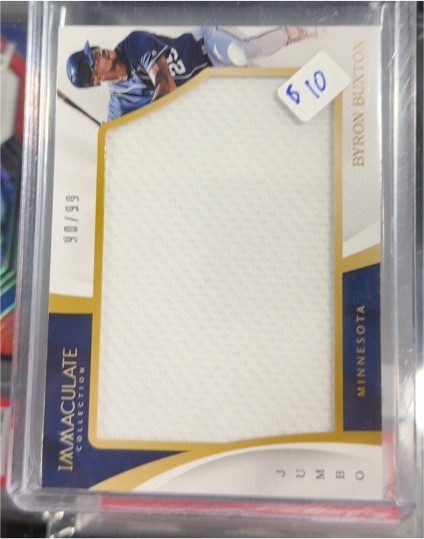 2016 Panini Immaculate Collection Jumbo Patch #IJ-BY Byron Buxton — front