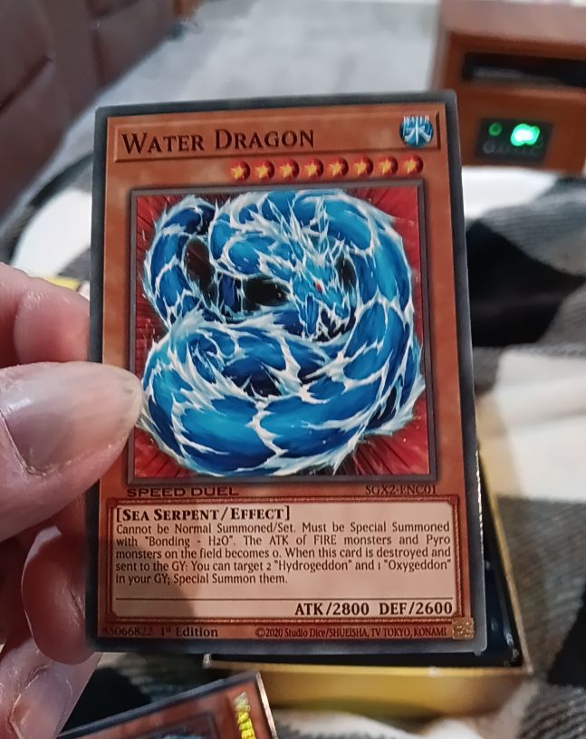 2020 Yu-Gi-Oh! SGX2-ENC01 Water Dragon — front