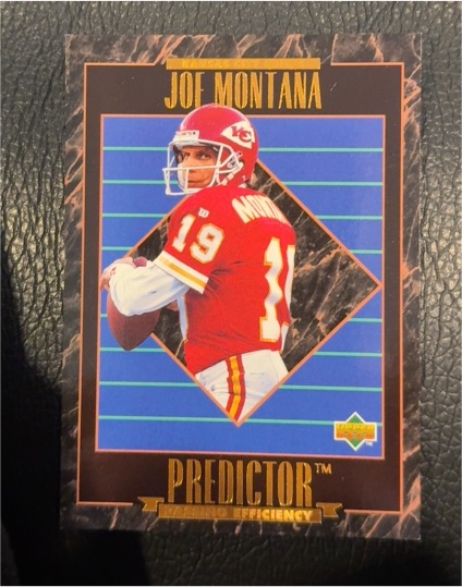 1995 Upper Deck Predictor #P19 Joe Montana — front
