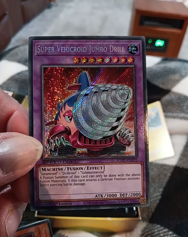 2020 Yu-Gi-Oh! SGX2-ENB22 Super Vehicroid Jumbo Drill — front