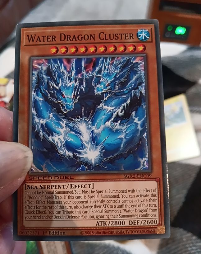 2020 Yu-Gi-Oh! Speed Duel GX: Midterm Paradox #SGX2-ENC09 Water Dragon Cluster — front