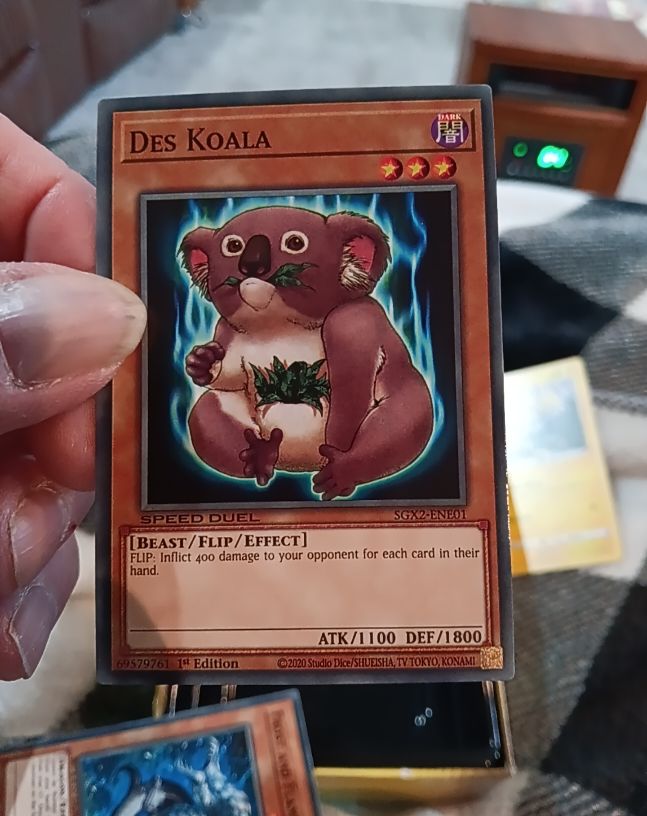 2020 Yu-Gi-Oh! SGX2-ENE01 Des Koala — front