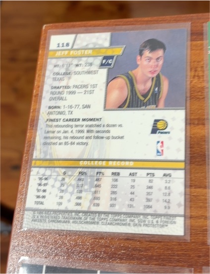 1999-00 Skybox Premium #118 Jeff Foster — front