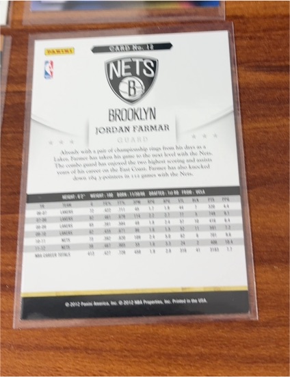 2012-13 Panini #17 Jordan Farmar — front