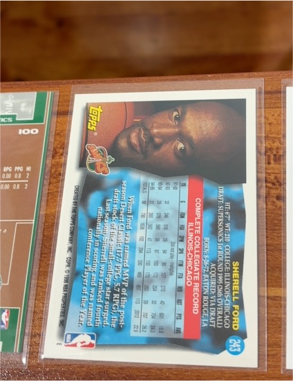 1992 Topps #243 Sherell Ford — front