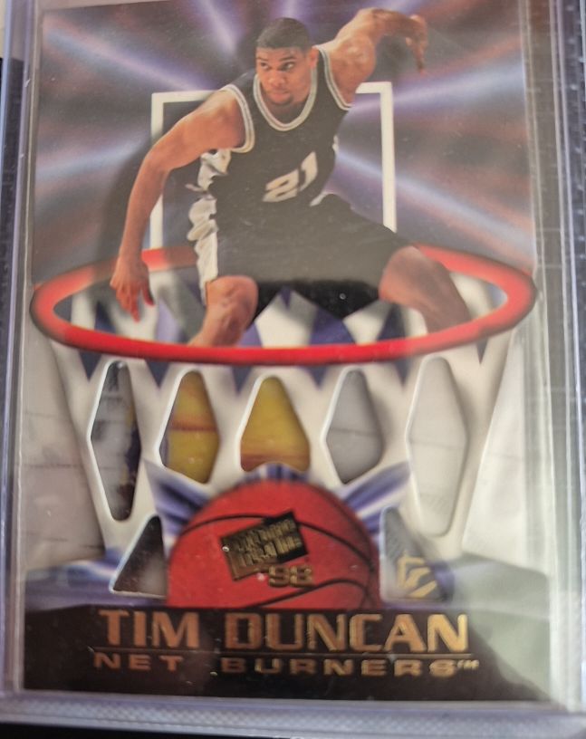 1998 Press Pass Net Burners #NB30 Tim Duncan — front